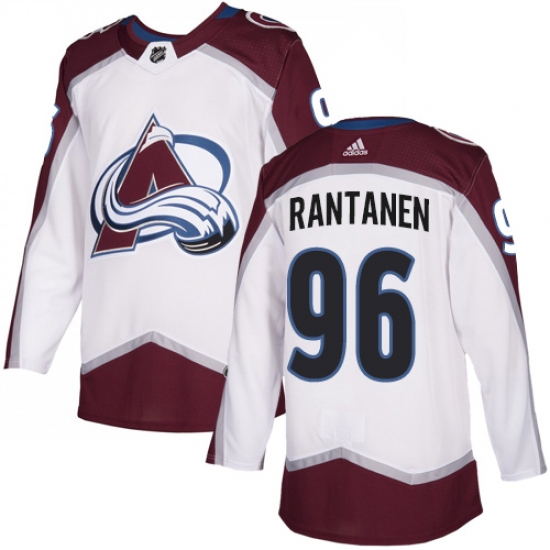 Men's Adidas Colorado Avalanche #96 Mikko Rantanen White Road Authentic Stitched NHL Jersey - Ujersey