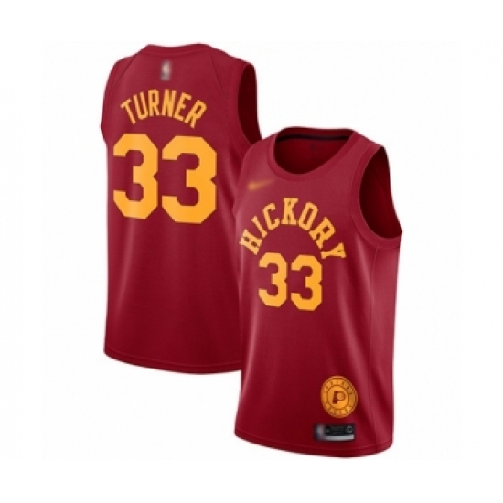 Youth Indiana Pacers #33 Myles Turner Swingman Red Hardwood Classics Basketball Jersey - Ujersey
