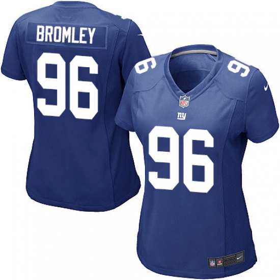 Women's Nike New York Giants #96 Jay Bromley Game Royal Blue Team Color NFL Jersey - Ujersey