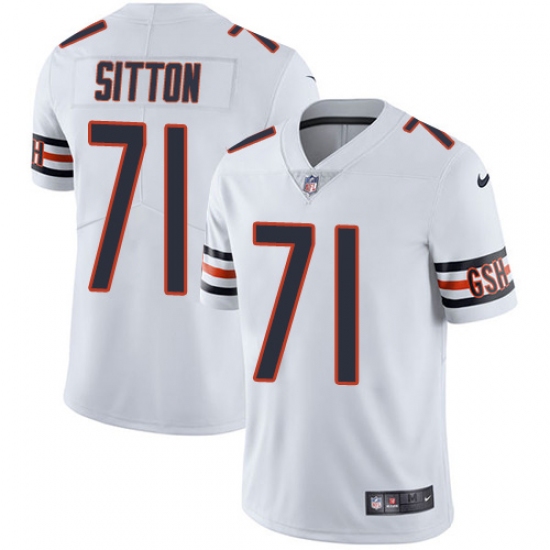 Youth Nike Chicago Bears #71 Josh Sitton White Vapor Untouchable Limited Player NFL Jersey - Ujersey