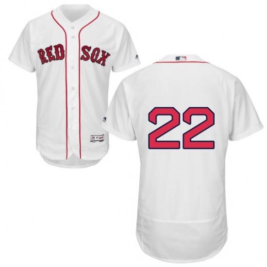Men's Majestic Boston Red Sox #22 Rick Porcello White Home Flex Base Authentic Collection MLB Jersey - Ujersey