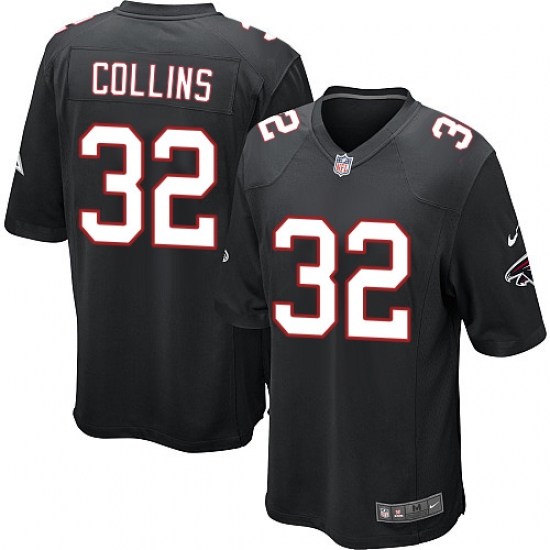 Men's Nike Atlanta Falcons #32 Jalen Collins Game Black Alternate NFL Jersey - Ujersey