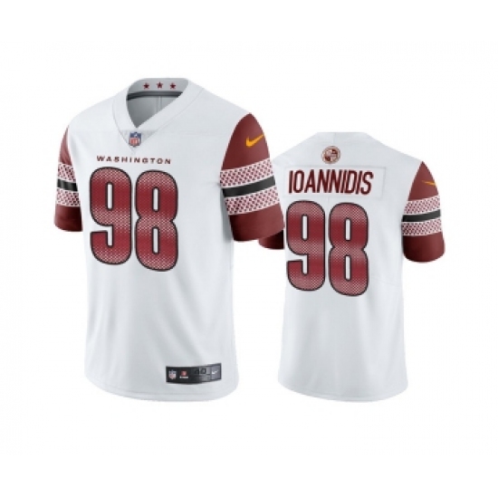Men's Washington Commanders #98 Matt Ioannidis White Vapor Untouchable Stitched Football Jersey - Ujersey