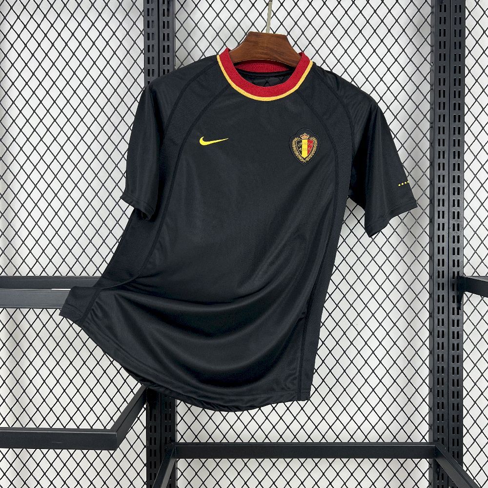 Belgium Retro Soccer Jersey Away Custom Shirt 2000 - Ujersey NHL