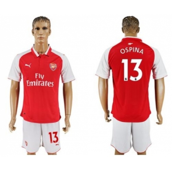 Arsenal #13 Ospina Home Soccer Club Jersey