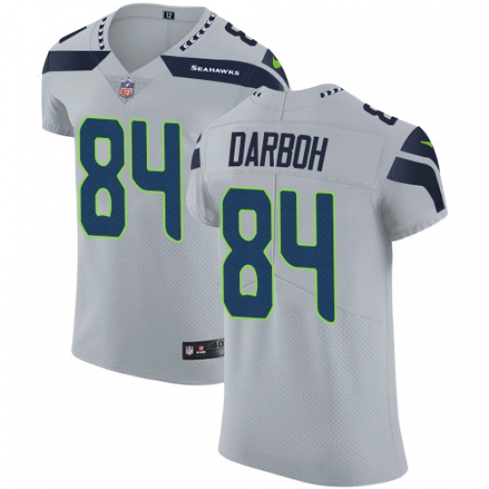 Men's Nike Seattle Seahawks #84 Amara Darboh Grey Alternate Vapor Untouchable Elite Player NFL Jersey - Ujersey