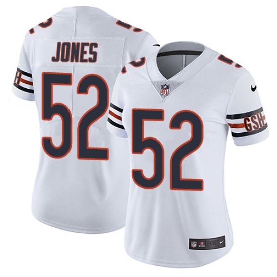 Women's Nike Chicago Bears #52 Christian Jones White Vapor Untouchable Limited Player NFL Jersey - Ujersey