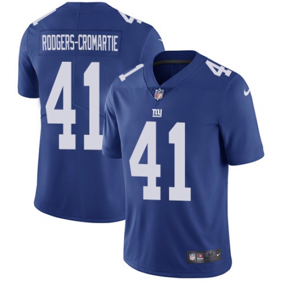Men's Nike New York Giants #41 Dominique Rodgers-Cromartie Royal Blue Team Color Vapor Untouchable Limited Player NFL Jersey - Ujersey