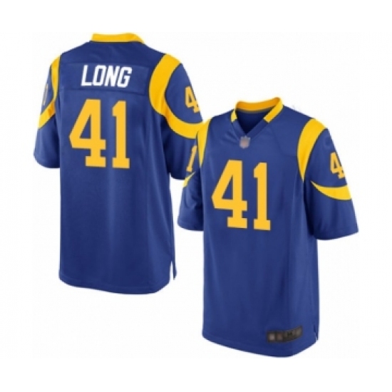 Men's Los Angeles Rams #41 David Long Game Royal Blue Alternate Football Jersey - Ujersey