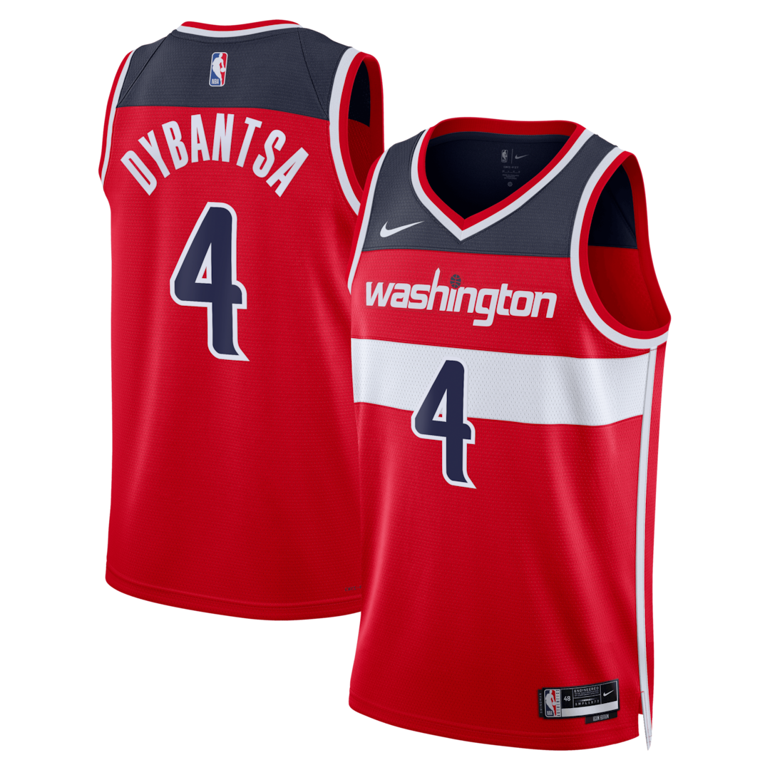 Unisex Washington Wizards AJ Dybantsa Nike Red 2026 NBA Draft Swingman Jersey - Icon Edition