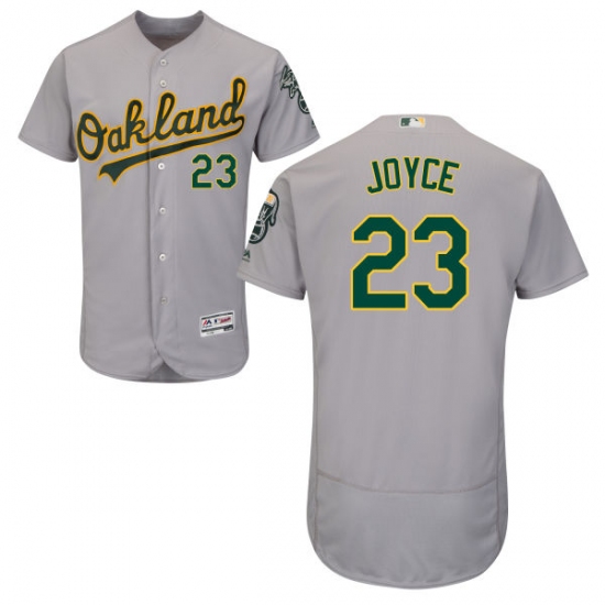 Men's Majestic Oakland Athletics #23 Matt Joyce Grey Flexbase Authentic Collection MLB Jersey - Ujersey