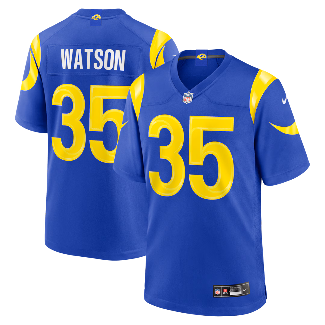 Men's Los Angeles Rams Jaylen Watson Nike Royal Team Game Jersey