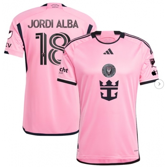 Men's Inter Miami CF Jordi Alba Ramos adidas Pink 2024 2getherness Authentic Player Jersey - Ujersey