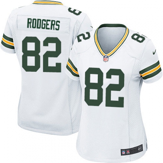 Women's Nike Green Bay Packers #82 Richard Rodgers Game White NFL Jersey - Ujersey