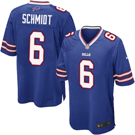 Men's Nike Buffalo Bills #6 Colton Schmidt Game Royal Blue Team Color NFL Jersey - Ujersey