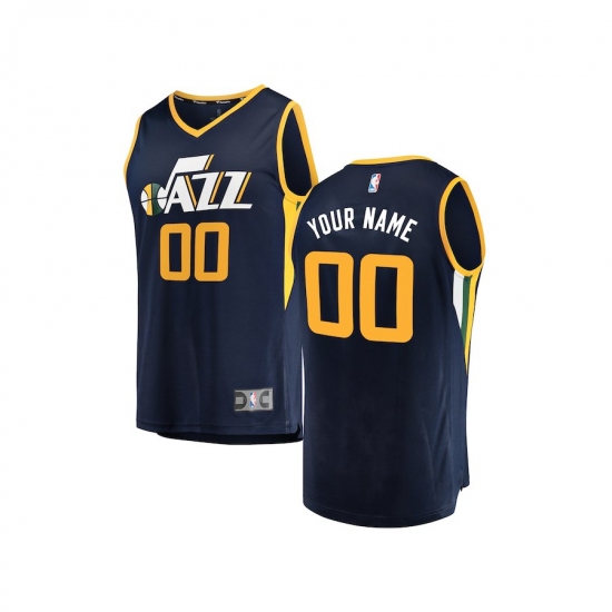 Youth Utah Jazz Fanatics Branded Navy Fast Break Custom Replica Jersey - Icon Edition - Ujersey