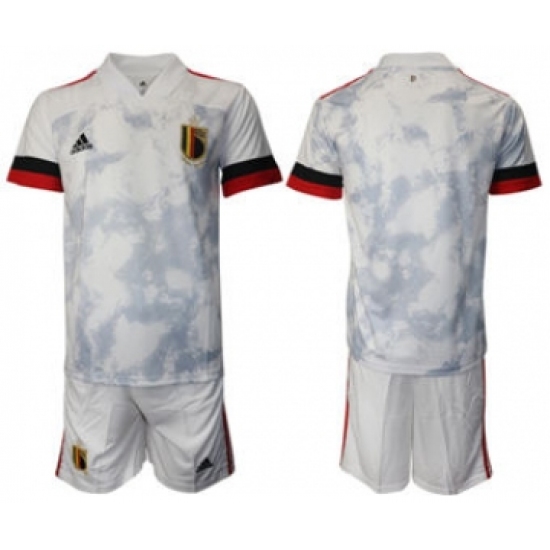 Men's Belgium Custom Euro 2021 Away Soccer Jersey and Shorts - Ujersey