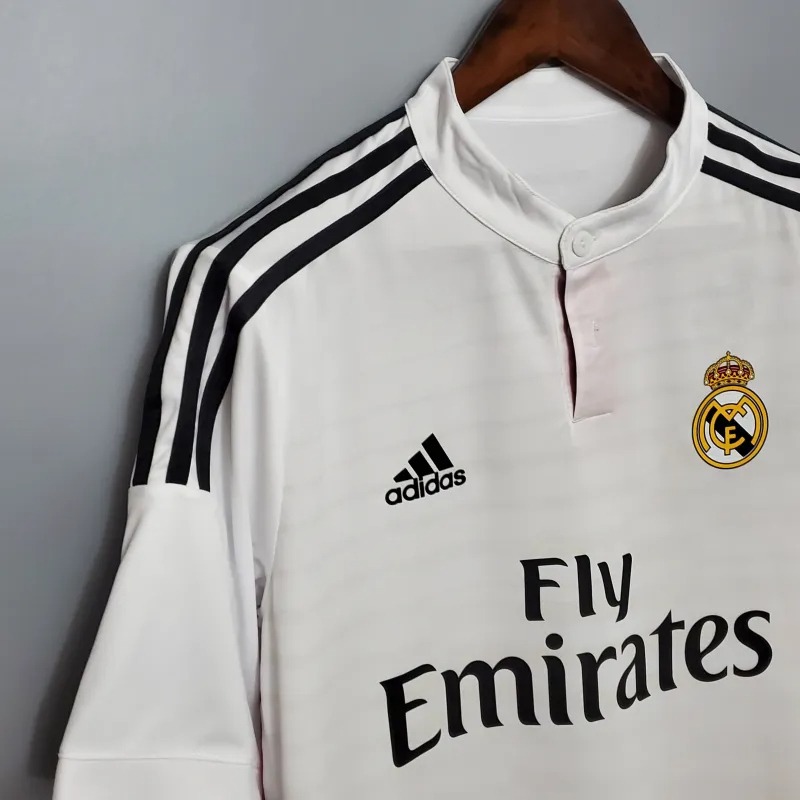 Real Madrid Retro Jersey Home Custom Soccer Shirt 2014/15 - ujerseystore