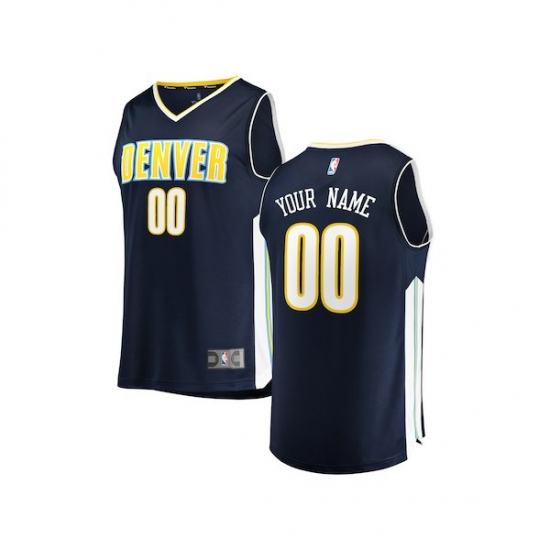 Youth Denver Nuggets Fanatics Branded Navy Fast Break Custom Replica Jersey - Icon Edition - Ujersey