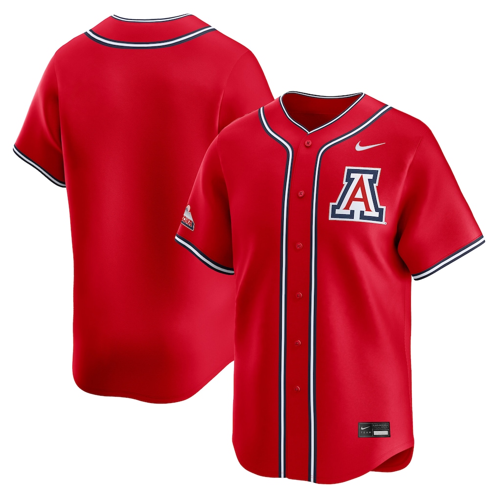 Men's Nike Red Arizona Wildcats Baseball Limited Jersey - SUjersey01