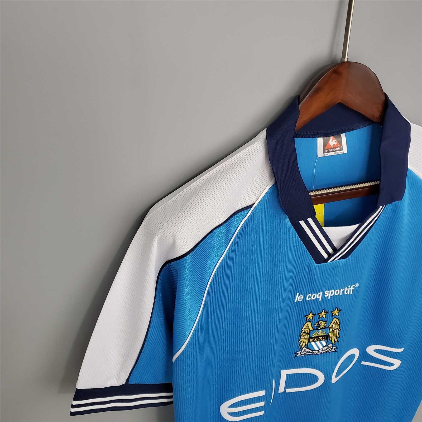 Manchester City Retro Home Football Jersey Shirt 1999/01 - U-jersey