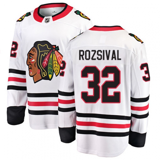 Youth Chicago Blackhawks #32 Michal Rozsival Fanatics Branded White Away Breakaway NHL Jersey - Ujersey