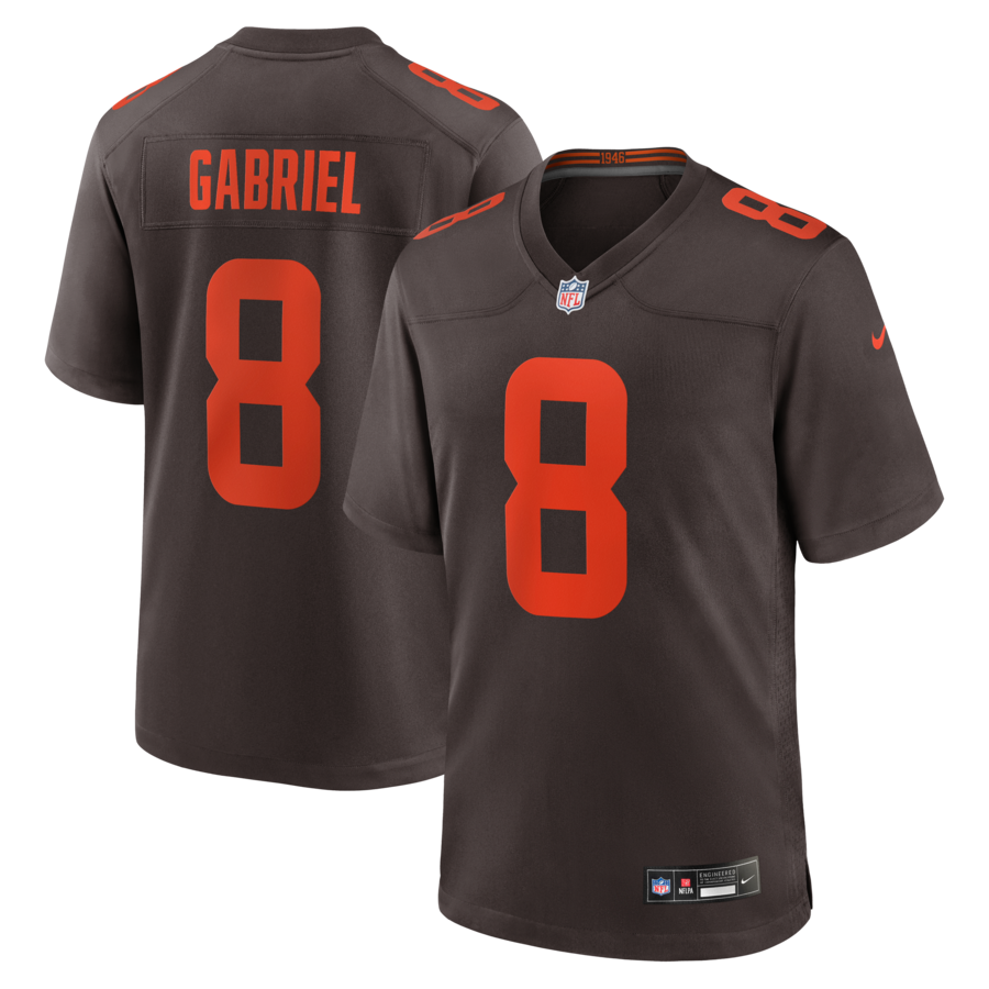 Men's Cleveland Browns Dillon Gabriel Nike Brown Alpha Dawg Game Jersey - Ujersey