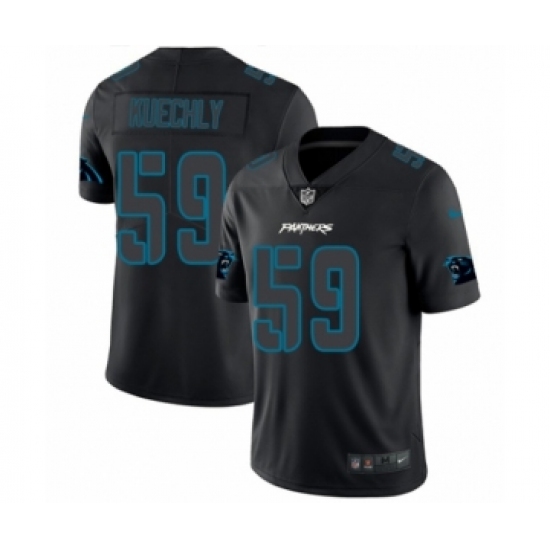 Men's Nike Carolina Panthers #59 Luke Kuechly Limited Black Rush Impact NFL Jersey