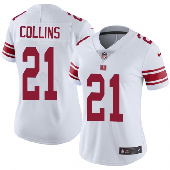 Women's Nike New York Giants #21 Landon Collins Elite White NFL Jersey - Ujersey
