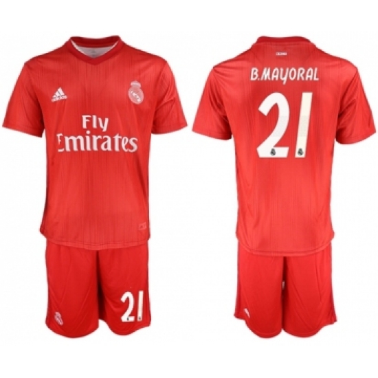 Real Madrid #21 B.Mayoral Third Soccer Club Jersey