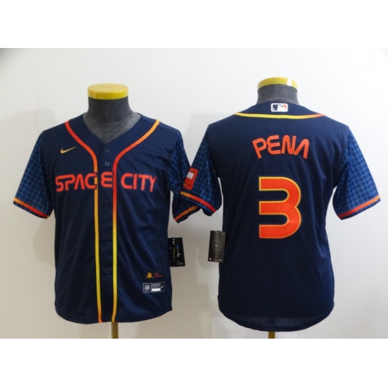 Youth Toddler Houston Astros #3 Felix Pena Nike Navy 2022 City Connect Player Jersey - Ujersey