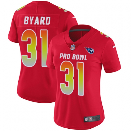 Women's Nike Tennessee Titans #31 Kevin Byard Limited Red 2018 Pro Bowl NFL Jersey - Ujersey