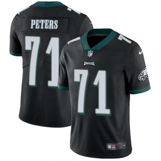 Youth Nike Philadelphia Eagles #71 Jason Peters Black Alternate Vapor Untouchable Limited Player NFL Jersey - Ujersey