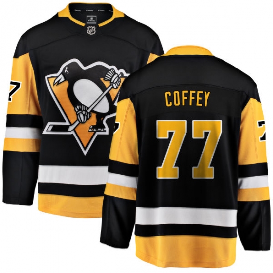 Youth Pittsburgh Penguins #77 Paul Coffey Fanatics Branded Black Home Breakaway NHL Jersey - Ujersey