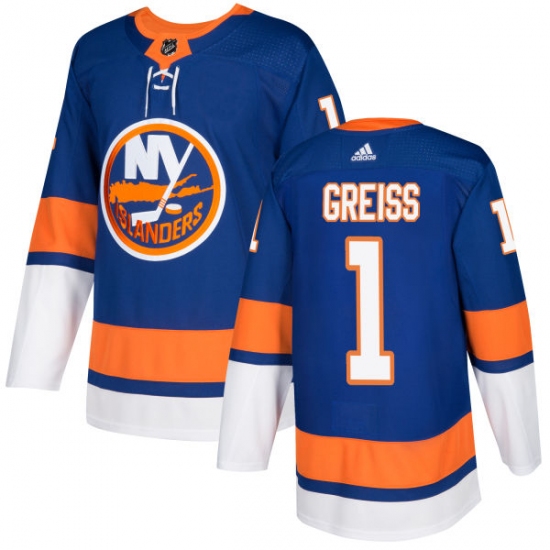 Youth Adidas New York Islanders #1 Thomas Greiss Premier Royal Blue Home NHL Jersey - Ujersey