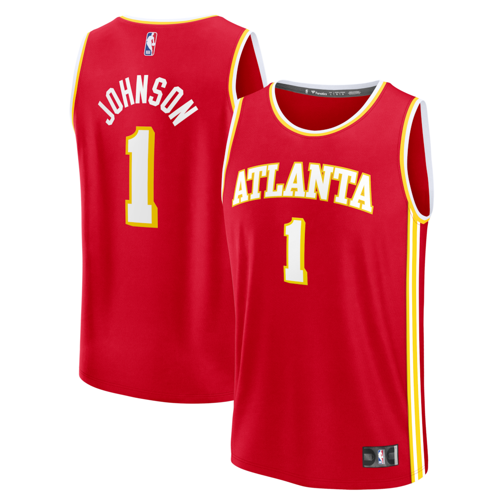 Youth Atlanta Hawks Jalen Johnson Fanatics Red Fast Break Jersey - Icon Edition - U-jersey