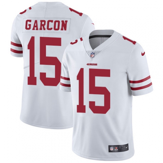 Youth Nike San Francisco 49ers #15 Pierre Garcon White Vapor Untouchable Limited Player NFL Jersey - Ujersey