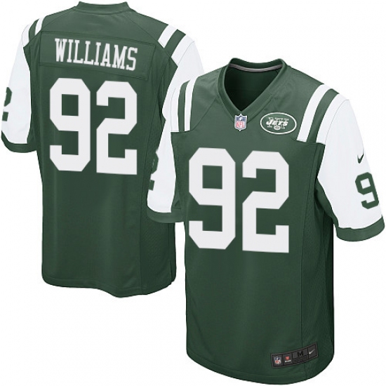 Men's Nike New York Jets #92 Leonard Williams Game Green Team Color NFL Jersey - Ujersey