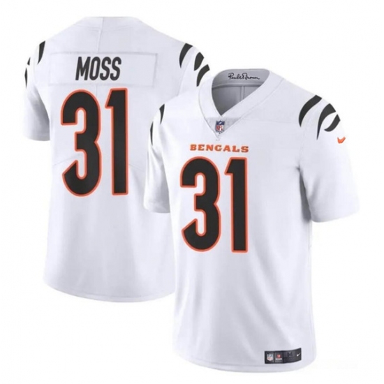Youth Cincinnati Bengals #31 Zack Moss White Vapor Untouchable Limited Stitched Jersey - Ujersey