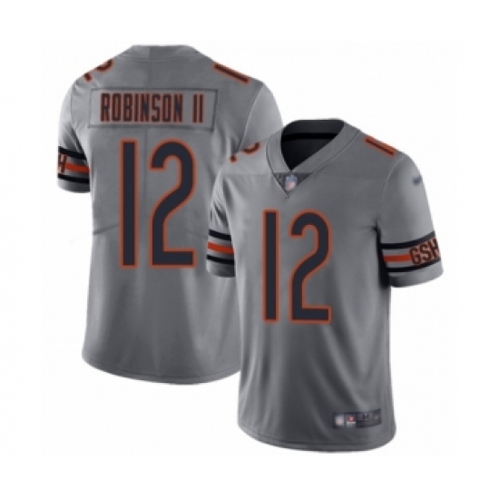Women's Chicago Bears #12 Allen Robinson Limited Silver Inverted Legend Football Jersey - Ujersey