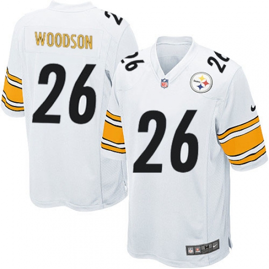 Men's Nike Pittsburgh Steelers #26 Rod Woodson Game White NFL Jersey - Ujersey