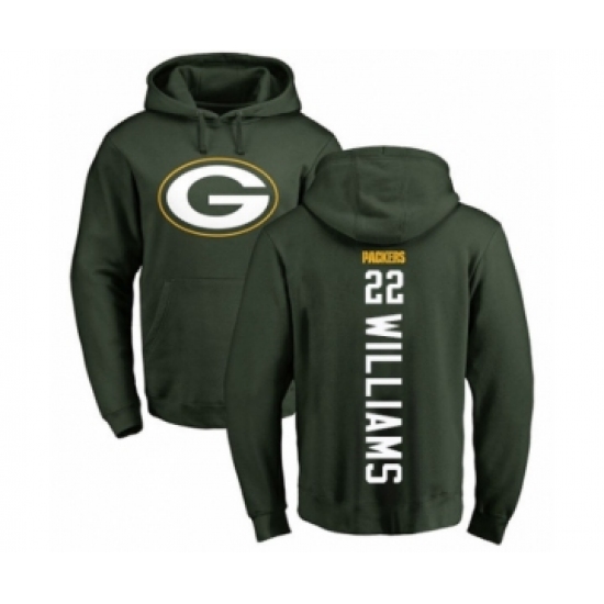 Football Green Bay Packers #22 Dexter Williams Green Backer Hoodie - Ujersey