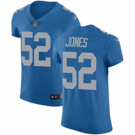Men's Nike Detroit Lions #52 Christian Jones Blue Alternate Vapor Untouchable Elite Player NFL Jersey - Ujersey