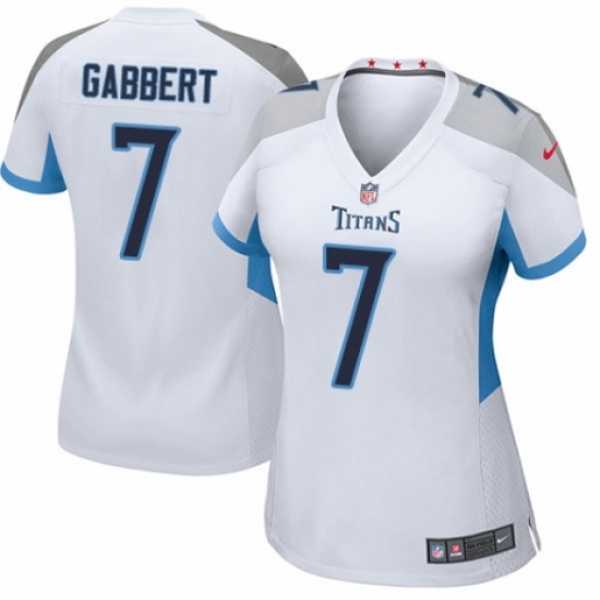 Women's Nike Tennessee Titans #7 Blaine Gabbert Game White NFL Jersey - Ujersey