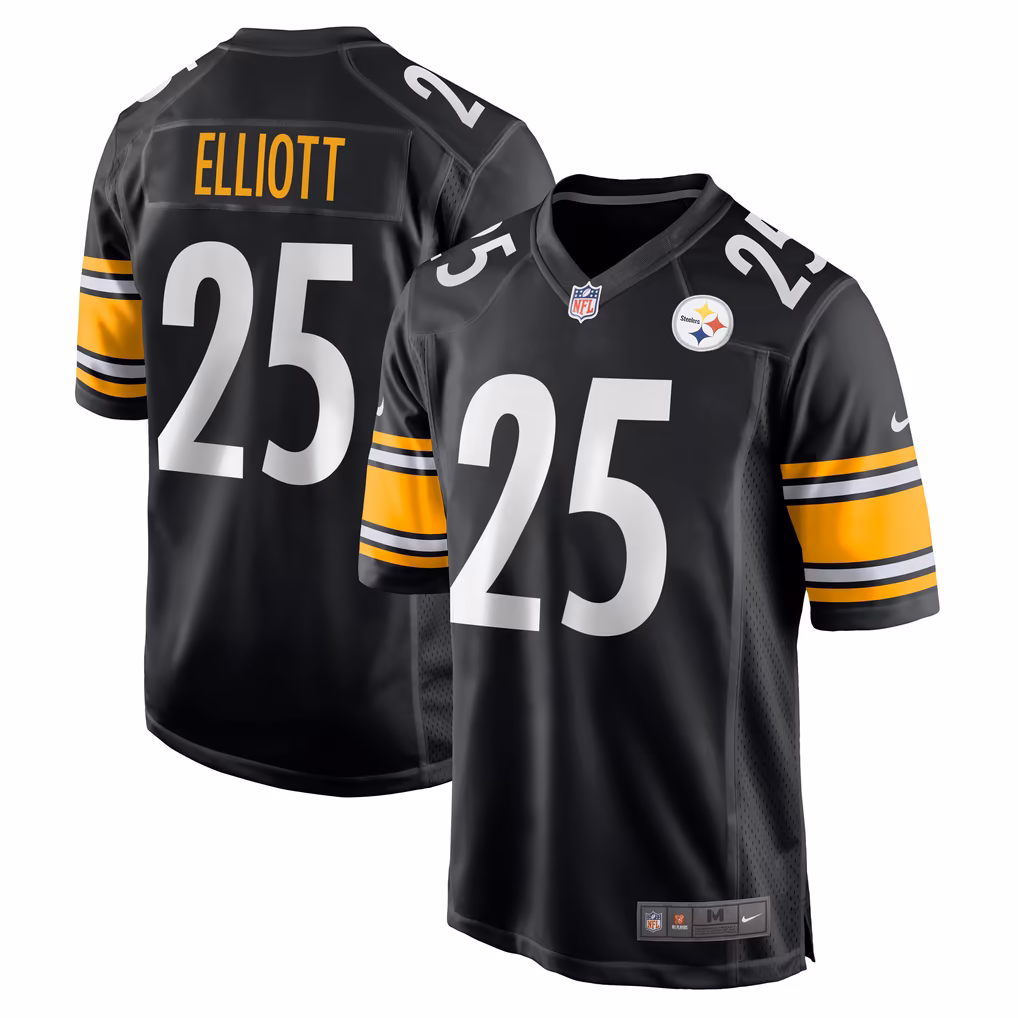 Men's Pittsburgh Steelers DeShon Elliott Nike Black Game Jersey - SUjersey01