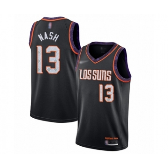 Women's Phoenix Suns #13 Steve Nash Swingman Black Basketball Jersey - 2019 20 City Edition - Ujersey