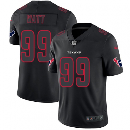 Men's Nike Houston Texans #99 J.J. Watt Limited Black Rush Impact NFL Jersey - Ujersey