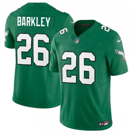 Men's Philadelphia Eagles #26 Saquon Barkley Green 2023 F.U.S.E. Vapor Untouchable Limited Throwback Football Stitched Jersey - Ujersey