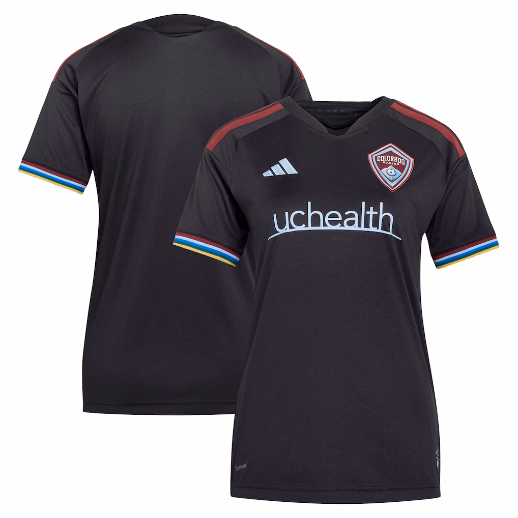 Women's Colorado Rapids adidas Black 2026 Colorful Colorado Replica Jersey