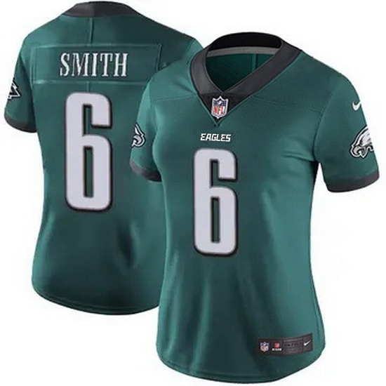 Women Philadelphia Eagles #6 DeVonta Smith Green F U S E Stitched NFL Jersey - Ujersey